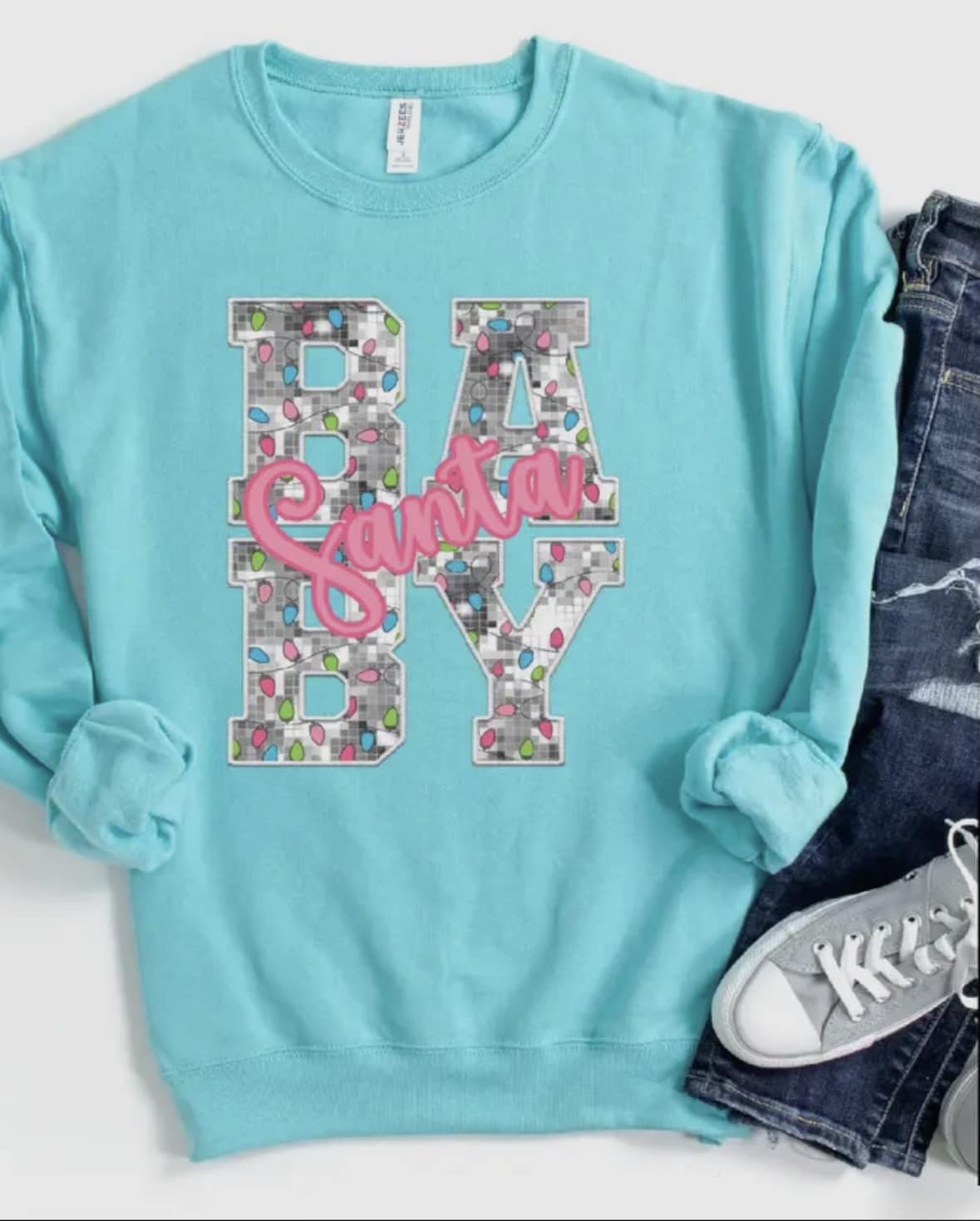 Santa Baby Glitter Sweatshirt