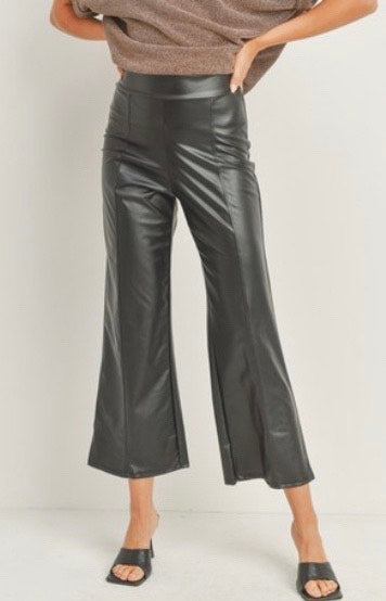 Faux leather pants